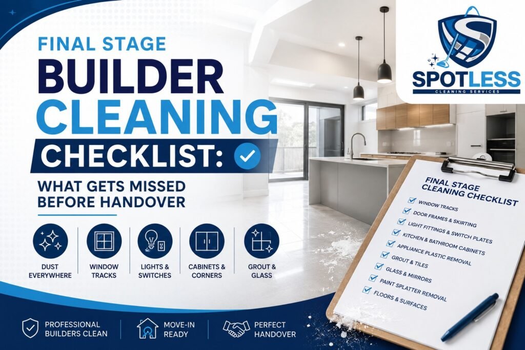 Final stage builder cleaning